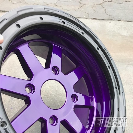 Powder Coating: Clear Vision PPS-2974,Illusion Purple PSB-4629,Automotive,Wheels
