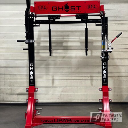 Powder Coating: Power Lifting,Ink Black PSS-0106,Ghost Strong,Gym Equipment,Weight Bench,RAL 3002 Carmine Red,Weight Equipment