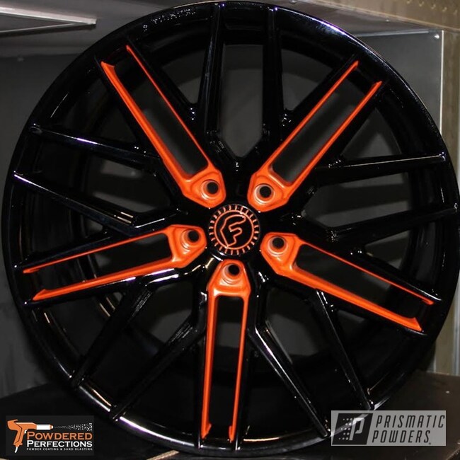 Powder Coated Two Tone Wheels In Pmb-5227 And Pss-0106
