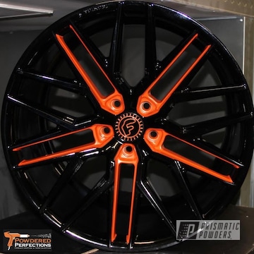 Powder Coated Two Tone Wheels In Pmb-5227 And Pss-0106