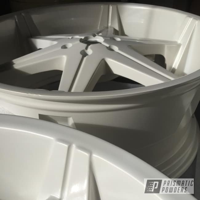 Custom Rims coated in Pearl White, Gallery Project