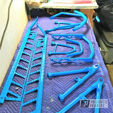 Powder Coating: Playboy Blue PSS-1715,Snowmobile Parts,Snowmobile