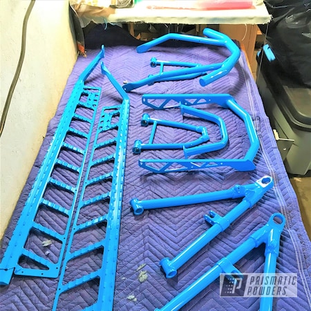 Powder Coating: Playboy Blue PSS-1715,Snowmobile Parts,Snowmobile