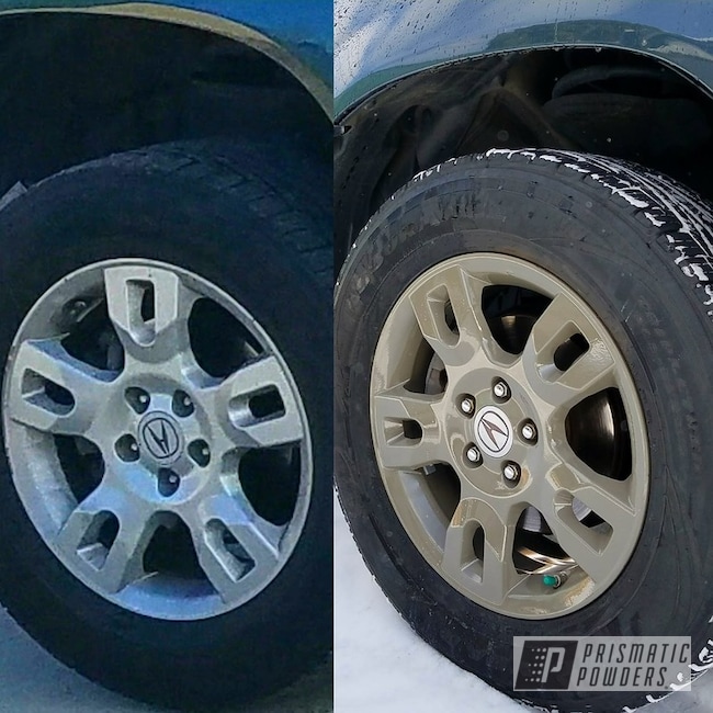 Acura Rims Refinished Using Gardner Grey And Clear Vision