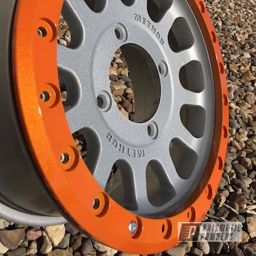 Wheels And B Locks Coated In Illusion Orange And Clear Vision