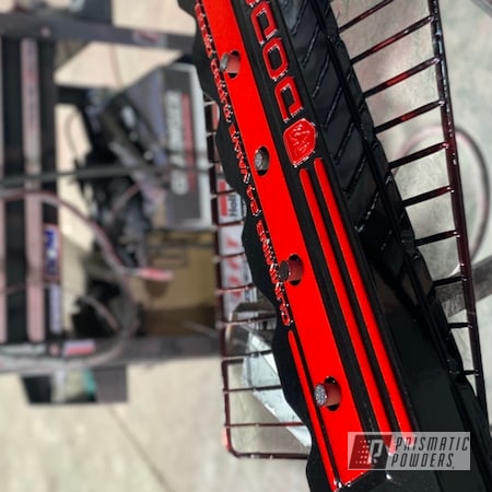 Powder Coating: 2 Tone,Valve Cover,Two Tone Valve Cover,Valve Covers,Dodge,Clear Vision PPS-2974,Alien Silver PMS-2569,LOLLYPOP RED UPS-1506,Automotive,GLOSS BLACK USS-2603,Two Tone