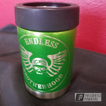 Powder Coating: Illusion Lime Time PMB-6918,Clear Vision PPS-2974,Custom Cup,Two Coat Application