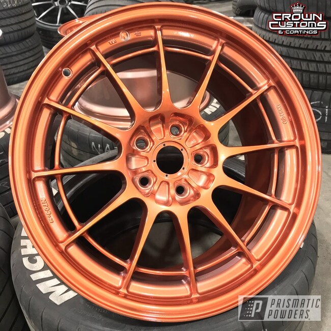 Enkei Nt03m Wheels Done In Illusion Rose Gold With Clear Vision Top Coat