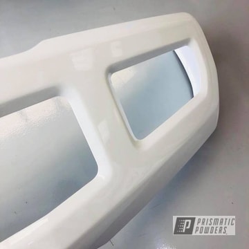 F-250 Front Bumper Coated In Polar White