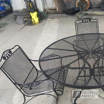 Patio Furniture Coated In Ink Black