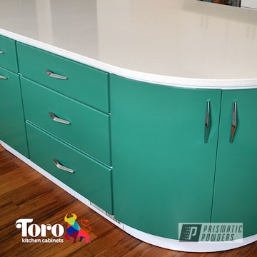 Powder Coated Kitchen Cabinets In Pmb-1092