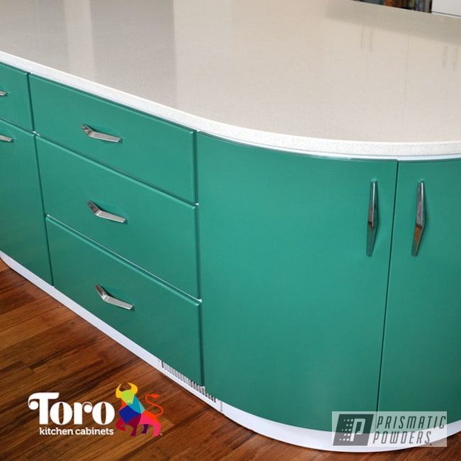Powder Coated Kitchen Cabinets In Pmb-1092