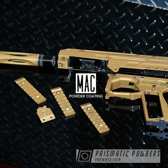 Spyder Paindball Gun Coated In Prismatic Gold