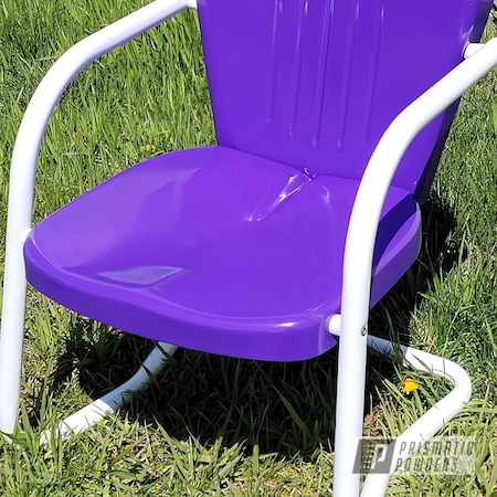 Powder Coating: Patio Chairs,Chairs,Galaxy Wave PMB-2497,Vintage Lawn Chairs,Lawn Chairs,Gloss White PSS-5690