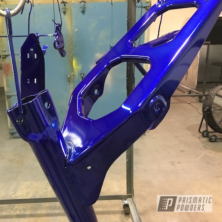 Powder Coating: Intense Blue PPB-4474,Scooter,Gas Tank,Powder Coated Bike Frame,Bike Frame,Bianchi