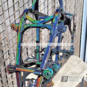 Powder Coated Atv Frame In Pps-2974 And Pmb-10367