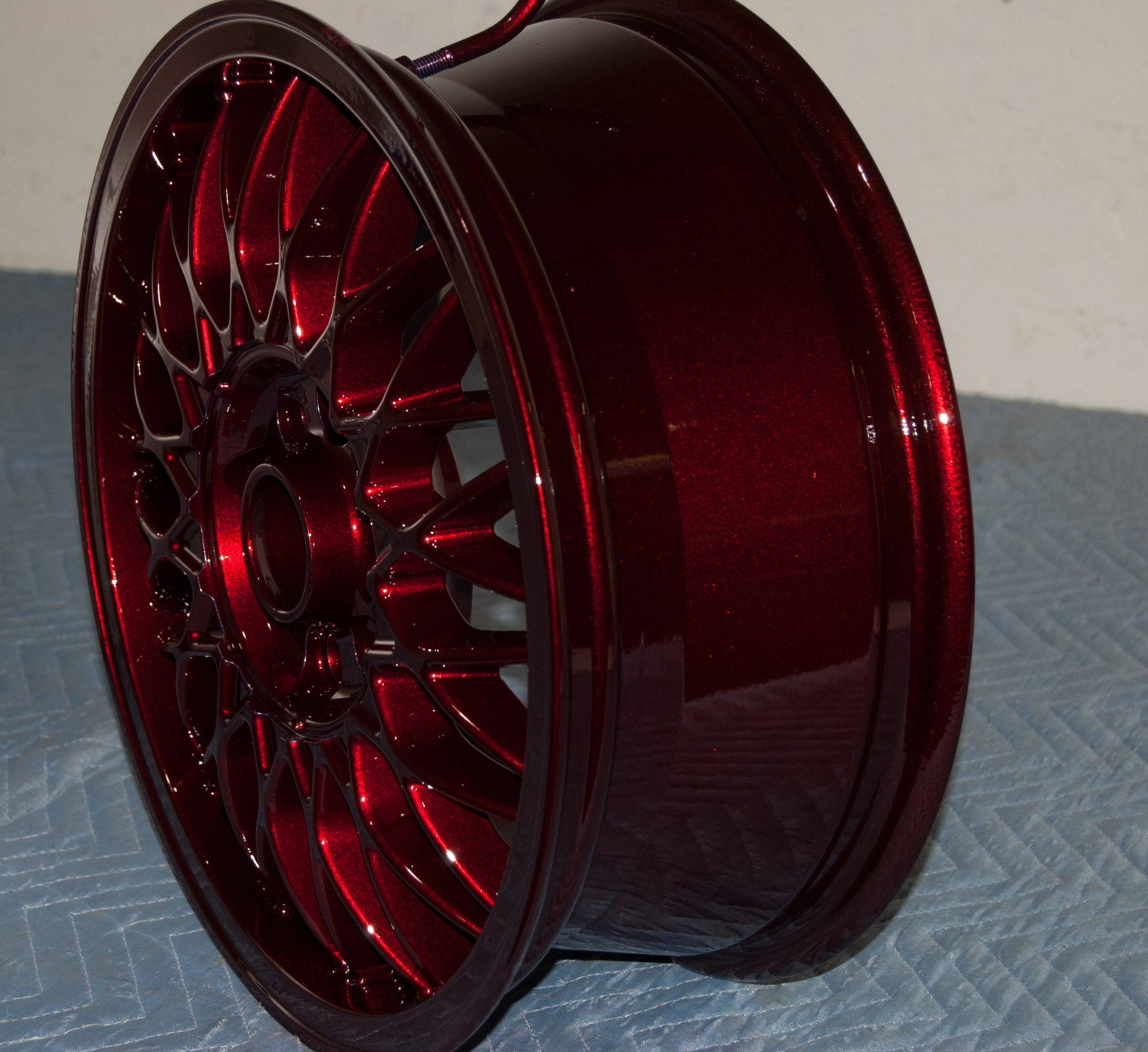 Custom Rims coated in Lollypop Red | Gallery Project | Prismatic Powders