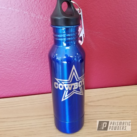 Powder Coating: Custom Drinkware,NFL,Dallas Cowboys Football,Dallas Cowboys Theme,Custom Bottle Keepers,Cheater Blue PPB-6815,NFL Football