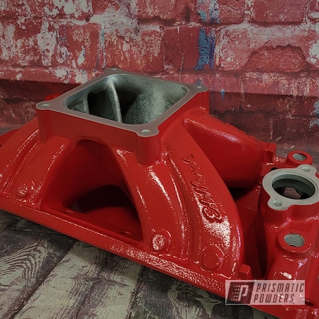 Powder Coating: Passion Red PSS-4783,Intake,Automotive Parts,Automotive,Intake Manifold