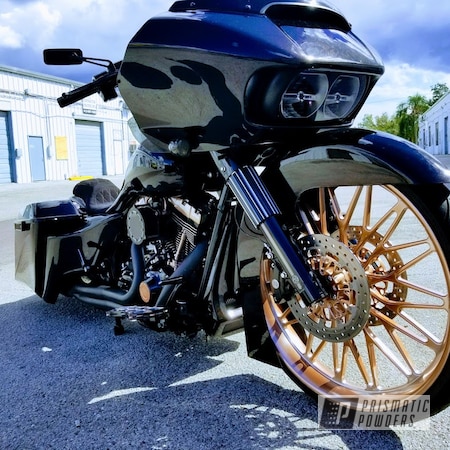 Powder Coating: Motorcycles,Flash Rust PPB-6930,Custom Motorcycle Accents,Custom Motorcycle Wheels,Bad Bagger