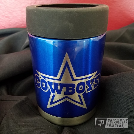 Powder Coating: Custom Drinkware,Dallas Cowboys,Can Koozie,Personalized,Ozark Trail Cup,Personalized Cup,Ozark Trail,Custom Cup,Cheater Blue PPB-6815