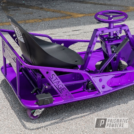 Powder Coating: Illusion Purple PSB-4629,Drift Cart,Clear Vision PPS-2974,Taxi Garage Crazy Cart,Taxi Garage,Drift Kart,Crazy Cart,Drift,Cart,Go Cart