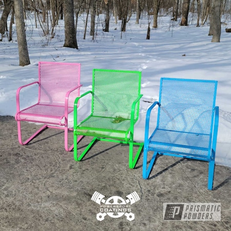 Powder Coating: Patio Chair,Lawn Chair,Bright Green PSB-5945,Lawn Chairs,Patio Furniture,Chairs,Bubblegum PSS-10401,Furniture,Powder Blue PSS-4009