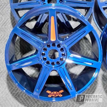Powder Coating: Wheels,Misty Blue PMB-4246,Rims,Chevy Orange PSS-0163,Saratoga Blue PMB-5598,Aluminum Wheels
