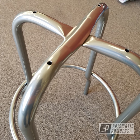 Powder Coating: Super Chrome Base Coat,Two Stage Application,Clear Vision PPS-2974,SUPER CHROME USS-4482,Furniture,Bar Stools