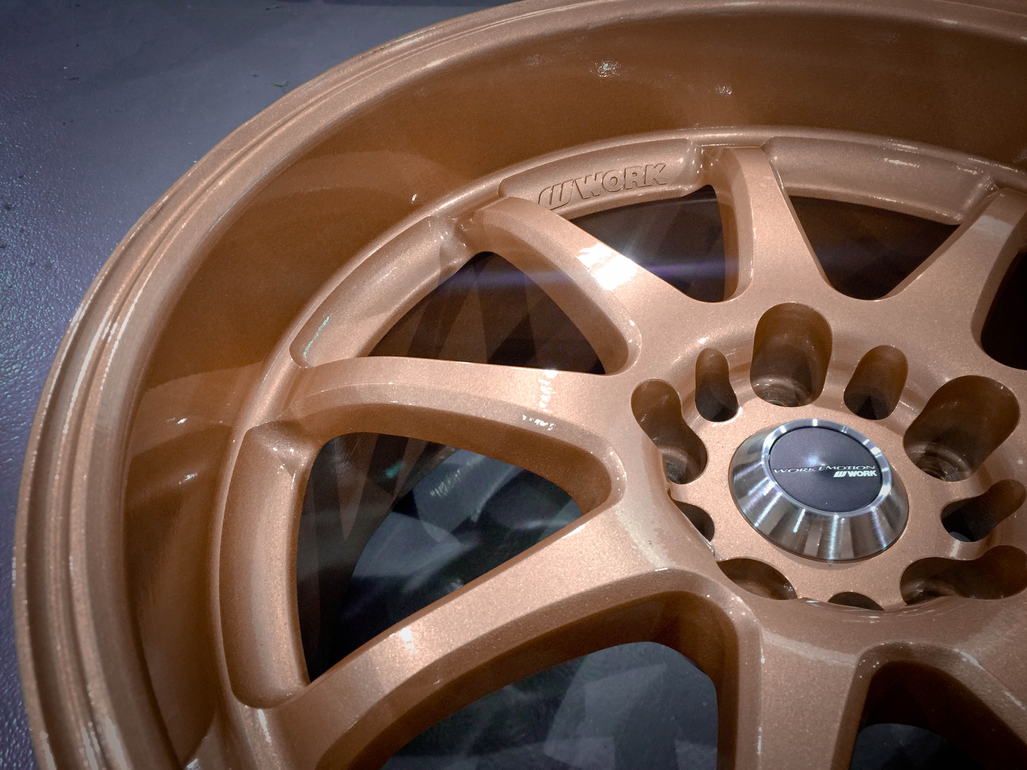 Wheels done in Fireside Copper | Gallery Project | Prismatic Powders