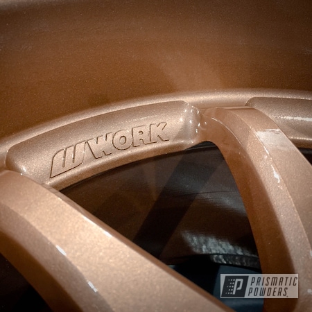 Powder Coating: Work Wheels,Rims,Automotive,Fireside Copper PMB-4934,Wheels