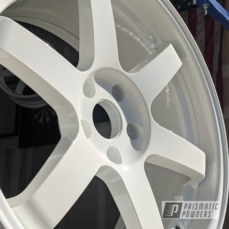 Powder Coating: Wheels,Rims,JNC,Subaru,WRX STI,19" Aluminum Rims,1 Stage,Gloss White PSS-5690