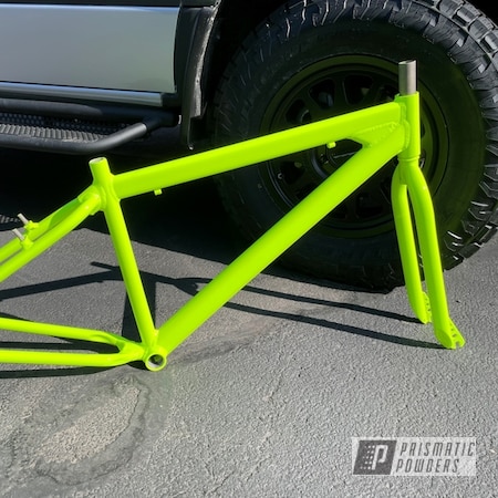 Powder Coating: SE BIKES,Big Ripper,Bicycle,Clear Vision PPS-2974,2 stage,Neon Yellow PSS-1104