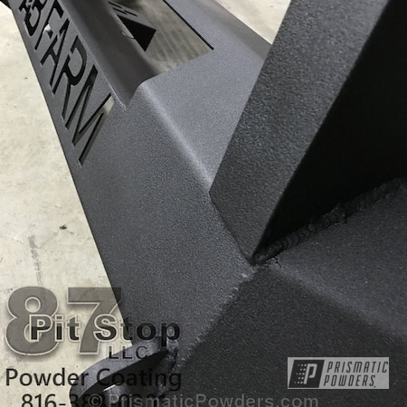 Powder Coating: Textured,Single Powder Application,custom bumper,Automotive,Solid Tone,Wetstone Graphite PWB-2491