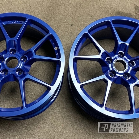 Powder Coating: Rims,1 Stage,18" Aluminum Rims,Lonestar Blue PMB-5588,Wheels