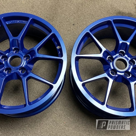 Powder Coating: Wheels,Rims,1 Stage,18" Aluminum Rims,Lonestar Blue PMB-5588