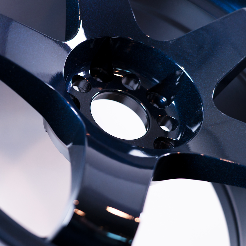 Powder Blue Rims Wheel Featuring Volkan Blue | Prismatic Powders