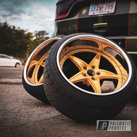 Powder Coating: Wheels,3 Piece,20" Wheels,Forged,Rims,NXS Wheels,Transparent Gold PPS-5139,NXS-5 3pc ST