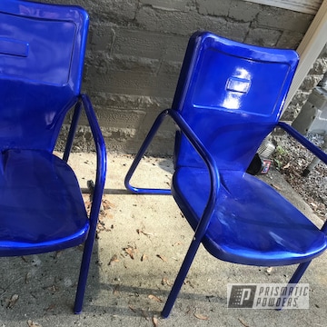 Powder Coated Patio Chairs In Pps-2974 And Upb-6743