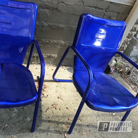 Powder Coating: DUSTED CANDY BLUE UPB-6743,Outdoor Patio Furniture,Patio Furniture,Chairs,Clear Vision PPS-2974,Outdoor Chairs,Furniture