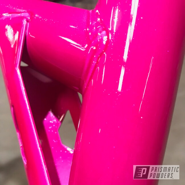 Powder Coated Shattered Glass And Racing Raspberry Atv Frame