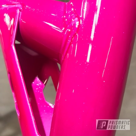 Powder Coating: RACING RASPBERRY UPB-6610,Pink ATV,Shattered Glass PPB-5583,Pink ATV Frame,ATV Frame