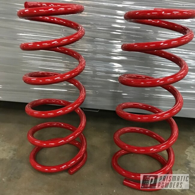Dodge Front Leveling Springs Coated In Flag Red And Clear Vision