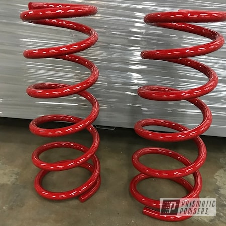 Powder Coating: Automotive,Clear Vision PPS-2974,Dodge Coil Springs,Dodge,Flag Red PSS-0105