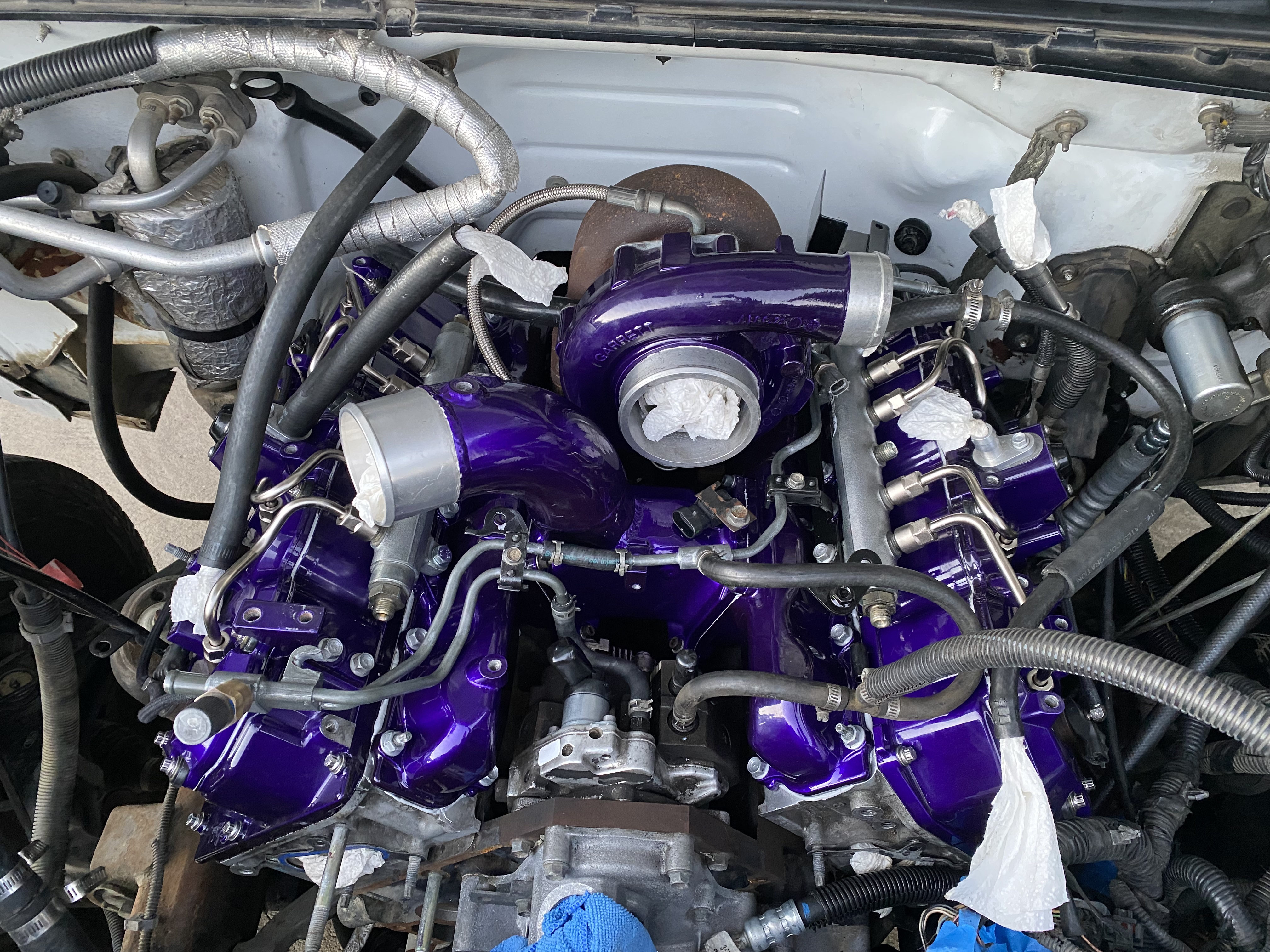 Engine Parts Featuring a Candy Purple and Polished Aluminum Finish ...