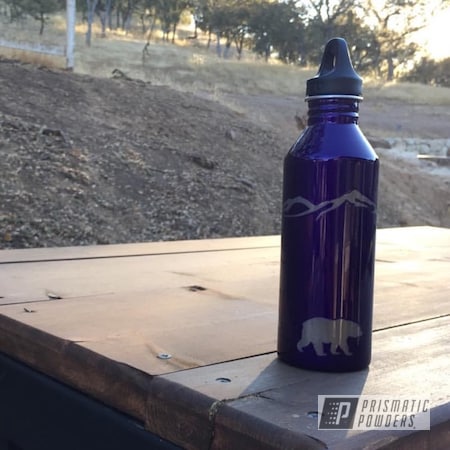 Powder Coating: Powder Coated Water Bottle,Custom,Custom Water Bottle,Powder Coated Stainless Steel Cup,Custom Stainless Cups,Clear Vision PPS-2974,Illusion Purple PSB-4629,Water Bottle,Powder Coat