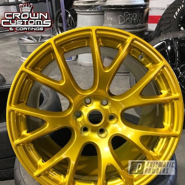 Dodge Viper Acr Wheels Done In Illusion Gold With Clear Vision Top Coat