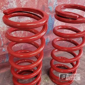Powder Coated Ral 3002 Coil Springs