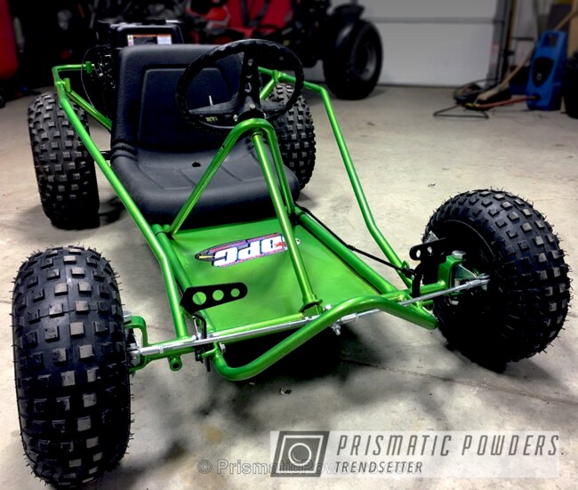 Powder Coating: Illusion Lime Time PMB-6918,Manco Go Kart,Complete Restoration,Miscellaneous,Clear Vision PPS-2974,Off-Road