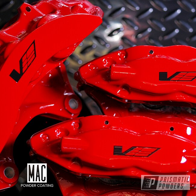 Front Powder Coated Brake Caliper Pair For Cadillac CTS STS